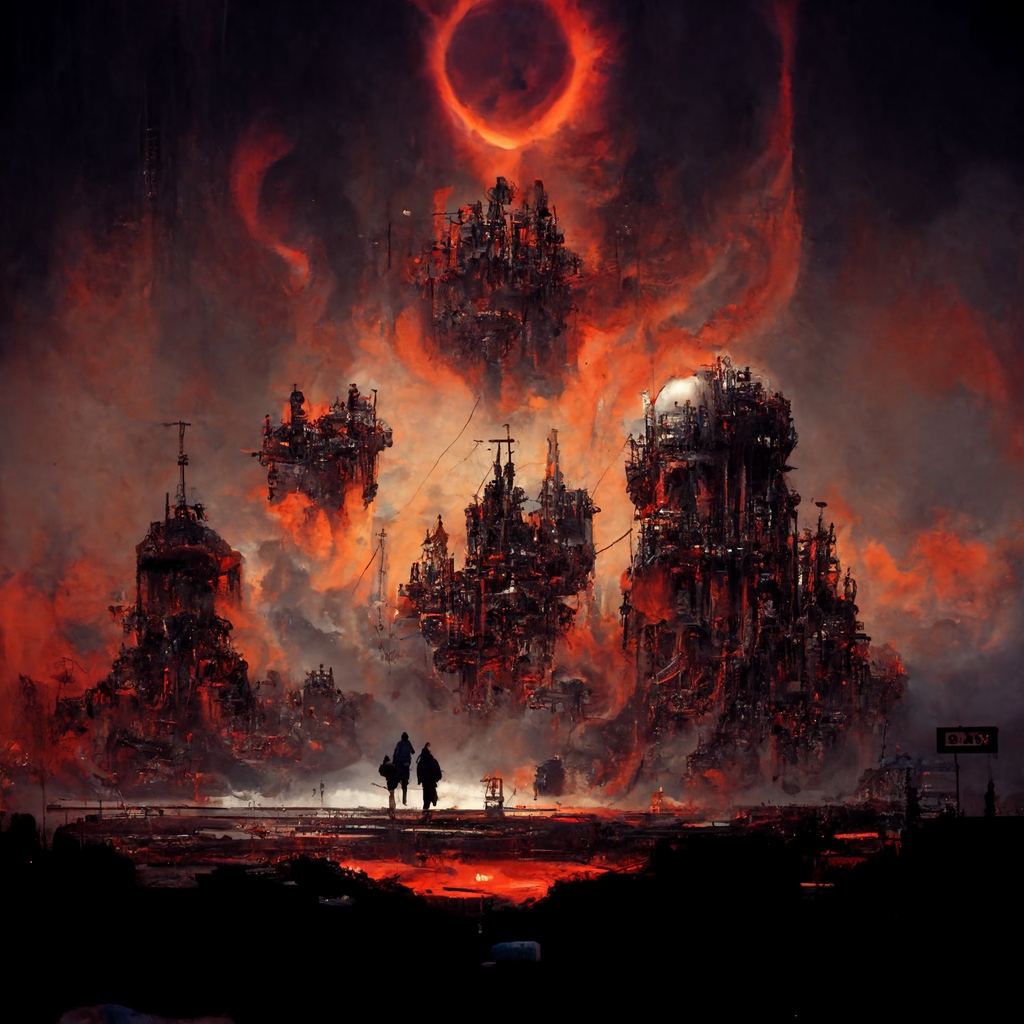 infinityEngines's tweet image. Scenes from the Maelstrom.

#aiArt inspired by the books of The Infinity Engines.

 #art #painting #artsy #vintage #digitalart  #instadaily #instagood  #hell #darkart #darkartist #gothic #dark #horror  #fantasy #dungeonmaster #rpg #sciencefictionart #dungeonsanddragons