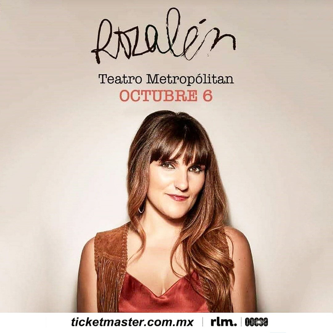 @RozalenMusic en concierto.
6 de octubre | 20:30 hrs.
#teatrometropolitan #cdmx
Boletos 👉 bit.ly/3fEjOcJ

#Rozalén #ElÁrbolYElBosque @sonymusicmexico #CuandoCuentasCantas