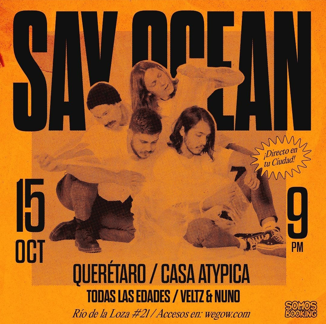 BandVeltz's tweet photo. QUERÉTARO, estamos de vuelta!🔥Esta vez será con @sayoceanband y @NUNO_MX el 15 de octubre! 🖤 https://t.co/WJym1RWDEV