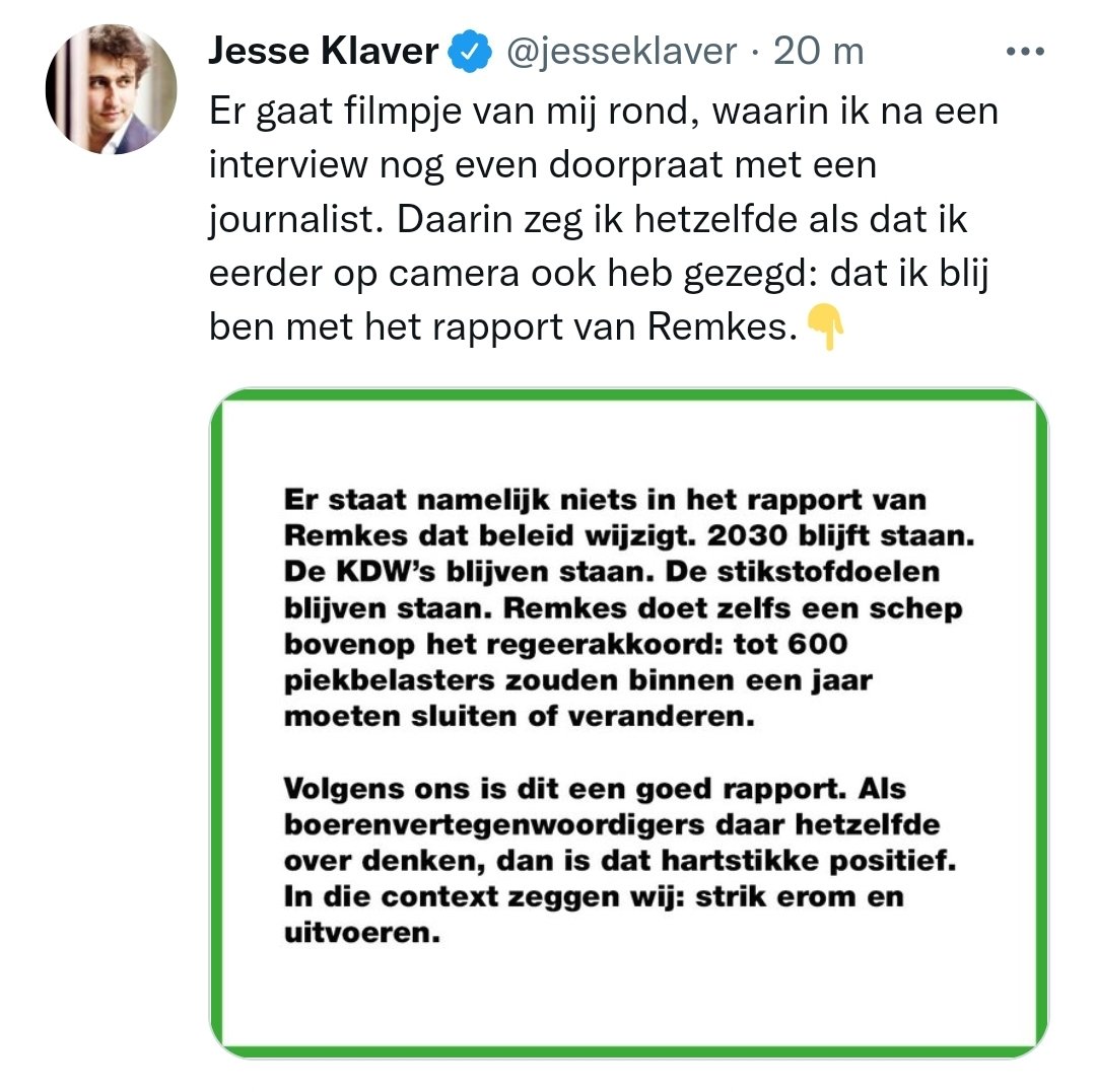 Sander Van Dam Uit Dat Filmpje Blijkt Niet Dat Je Blij Bent Met Het Rapport Van Remkes Uit Dat Filmpje Blijkt Dat Je Blij Bent Dat Boeren Er Boos Over