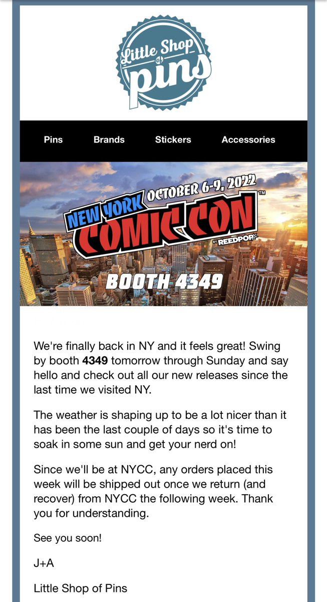 Jace_CD's tweet photo. If you’re going to NYCC this week, make sure you stop by @littleshopofpin for some of their amazing exclusives. #NYCC #NYCC2022 #NewYorkComicCon #LSOP https://t.co/q9EFF8l7Dt