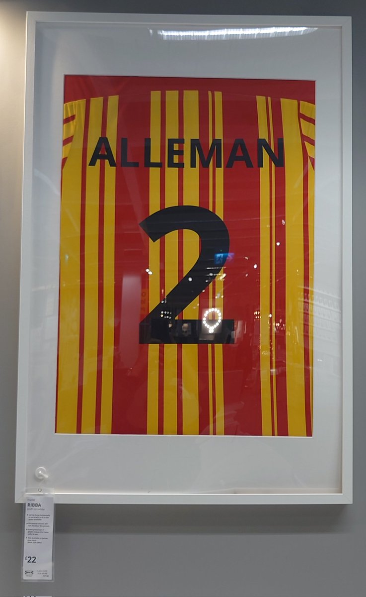 baggiebloke's tweet photo. Spotted this at @IKEA in Wednesbury.
Not sure who Alleman is but if you have boots get yourself up the M6 - you might get a 2nd half run out @pnefc v. @WBA
@IKEAUK #WBA #PNEWBA https://t.co/KLccbaS7JJ