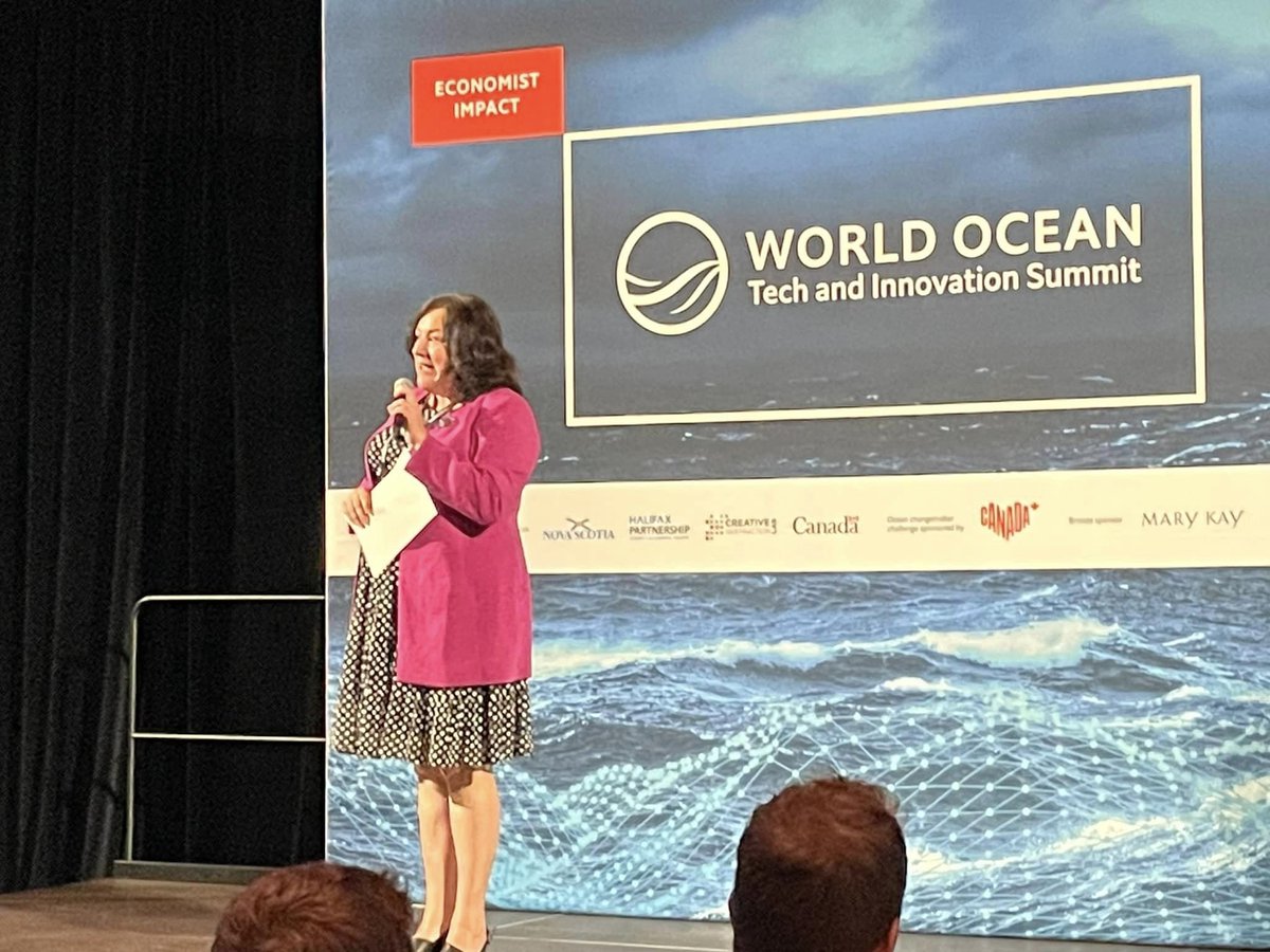 SteveCraigNS's tweet photo. Informative World Ocean Tech and Innovation Summit. 
Min. Corkum-Greek spoke of the past, present and possibilities right here in Nova Scotia.
Great conversation at the Ocean Carbon Workshop 2022 led by Ocean Frontier Institute's Dr. Waite on uniting science &amp; policy leaders. https://t.co/XhkxEhmZFf