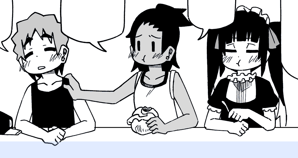 おまけ漫画を描いています 