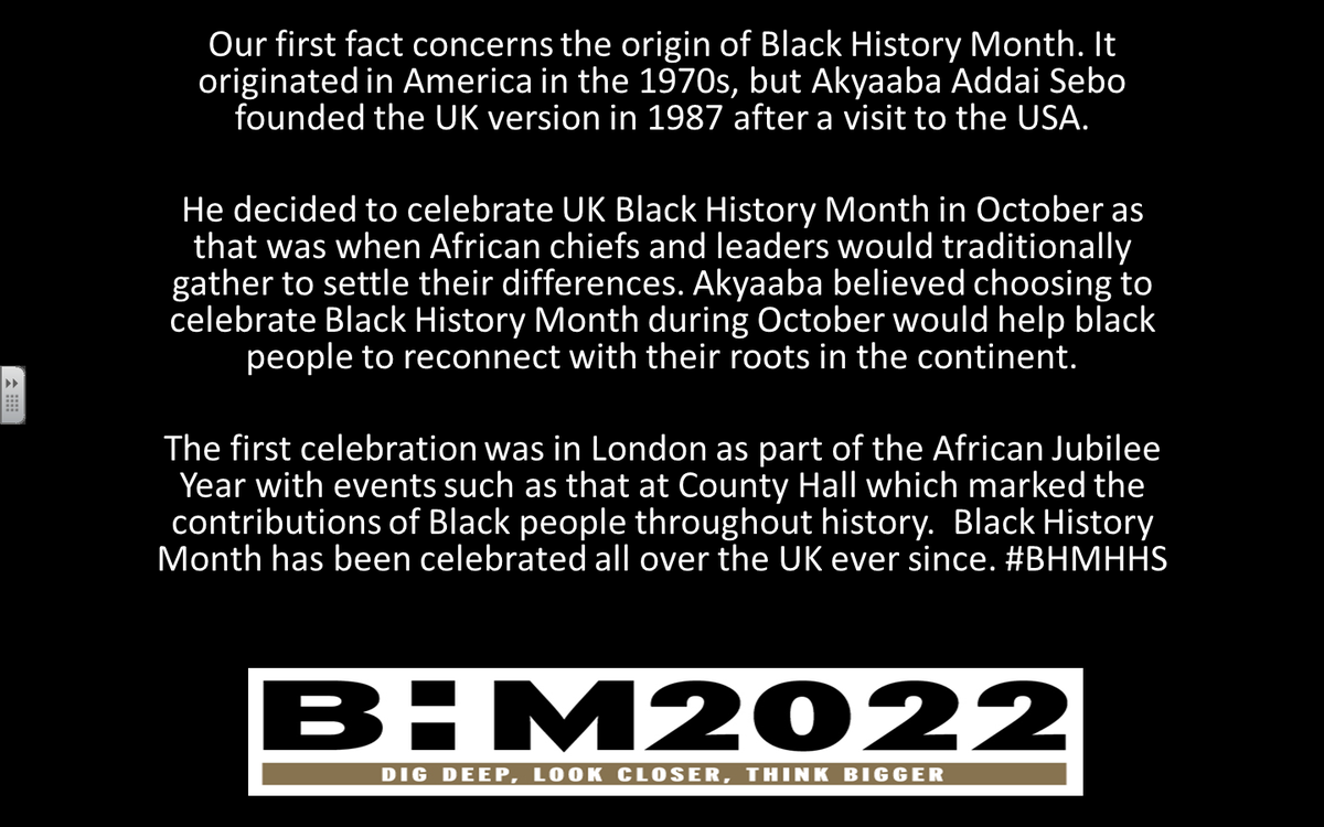 HillheadHS's tweet photo. Thank you to Ali for sharing our first fact on the tannoy today about Black History Month #BHMHHS https://t.co/HXcbrBGcF5