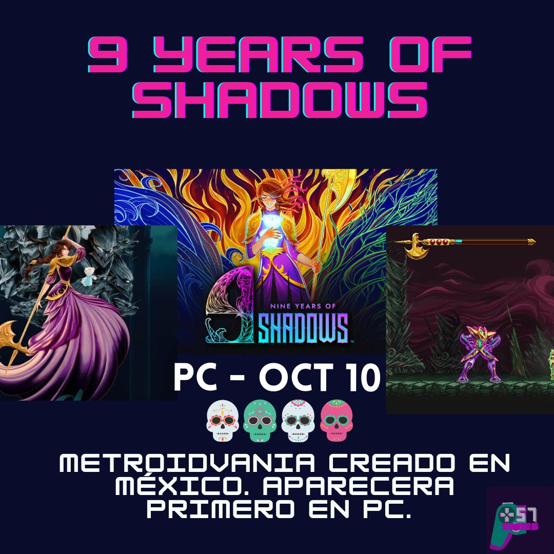 plus57games's tweet photo. LANZAMIENTOS OCTUBRE 2022
1. Overwatch 2 (4 oct)
2. Nier Automata: The End of YorHa Edition (6 oct - Nintendo Switch)
3. 9 Years Of Shadow (10 oct - PC) https://t.co/anUuK0QrY7