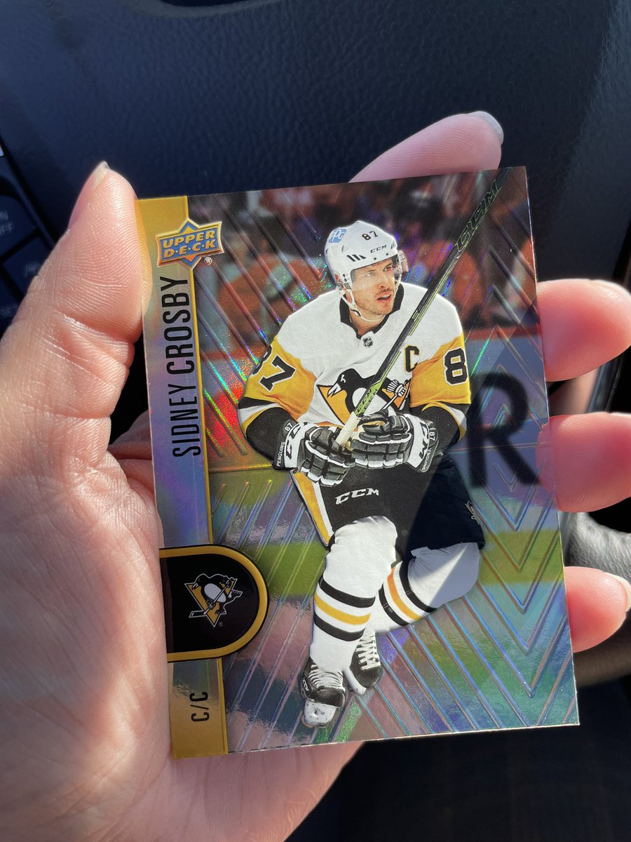 monaperley's tweet photo. First pack of the season. I don’t need to buy anymore. 🤷🏻‍♀️ @penguins 💛🐧🖤 https://t.co/oitdL2wx2B