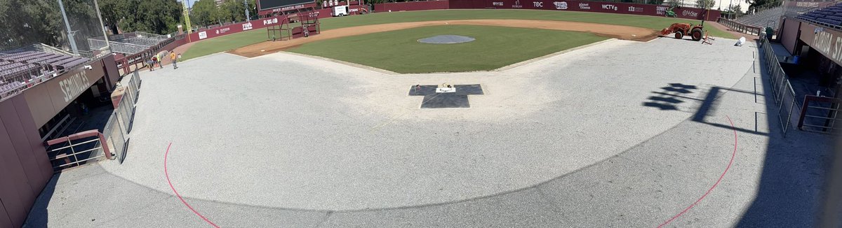 TheBigShooter3's tweet image. Third &amp;amp; FINAL Week! 🤞@FSUBaseball #FieldTurf Install ⚾️ #GreenSideUp 👏 #Seminoles