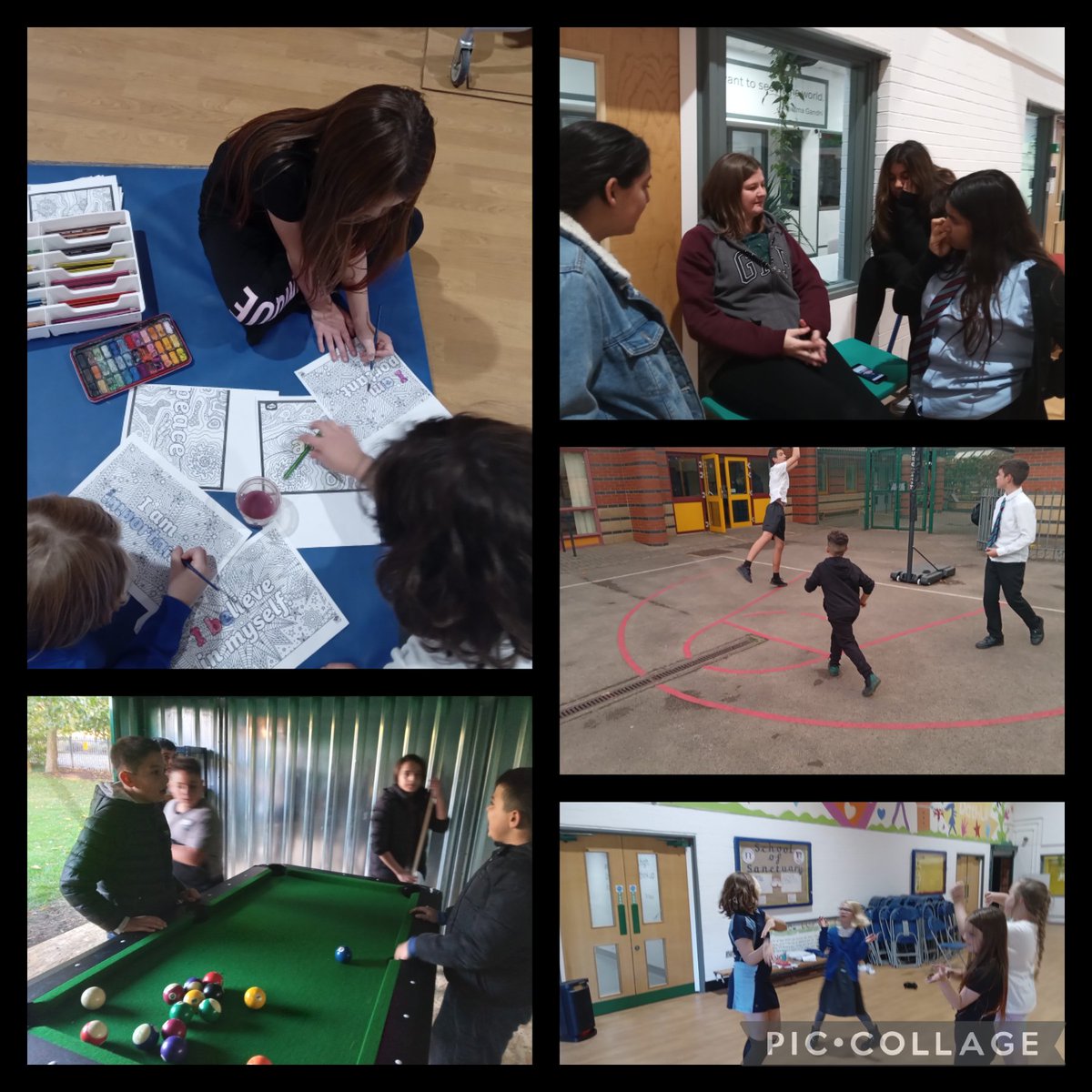 maindee_primary's tweet photo. A very relaxed feel at 'Wicked Wednesday' today. A variety of sports and creative activities on offer as well as a safe space to talk to friends.
#CommUNITY #Partnerships
#Safefaces #Safespaces https://t.co/BALnj1kn3R