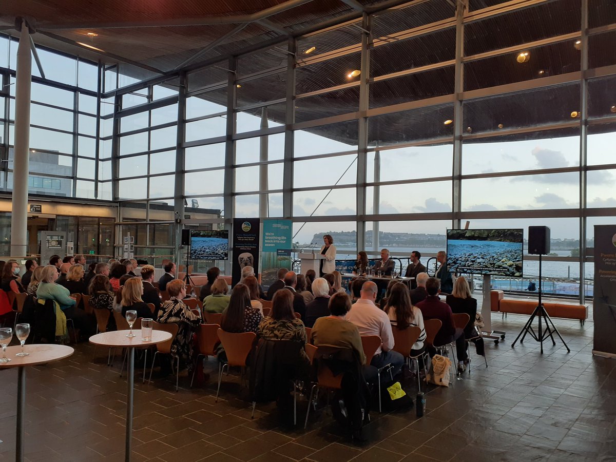 Packed house <a href="/SeneddCymru/">Senedd Cymru</a> tonight where <a href="/AberconwyMS/">Janet Finch-Saunders MS/AS</a> is launching the Powering Healthy Seas report with <a href="/RSPBCymru/">RSPB Cymru</a> &amp; <a href="/mcsuk/">Marine Conservation Society</a> 
"We need to roll out renewables at scale in harmony with sealife" to respond to the Nature &amp; Climate Emergency