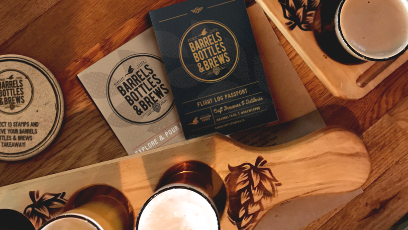 TWEPI's tweet photo. Explore & pour in Windsor Essex with the Flight Log - three options starting at $25 – a great way to land exclusive flight tastings at 12 breweries and 2 distilleries on our #BarrelTrail. Click https://t.co/bCFcgVe8po for details! https://t.co/GcQGzpYU49