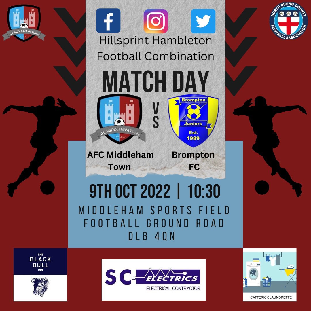 NEXT UP |  ⚽️🐗🏰

💥 At long last, we are set to finally play our FIRST EVER league game at home this weekend - in what we believe is around 16 years since the last time a Middleham team played in a league! 

#football #NonLeague #follow #support #RETWEEET #Yorkshire #team