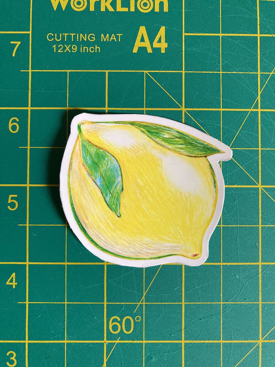 PomPoisonStudio's tweet photo. 2” Vinyl Sticker - Lemon!

https://t.co/11NXufGLOD

Refreshing Lemon Stickers🍋
These stickers were designed and handcrafted by the artist. Made to Order. Appropriate for all seasons. Get this before the holiday rush starts! https://t.co/iifIrA4QaS