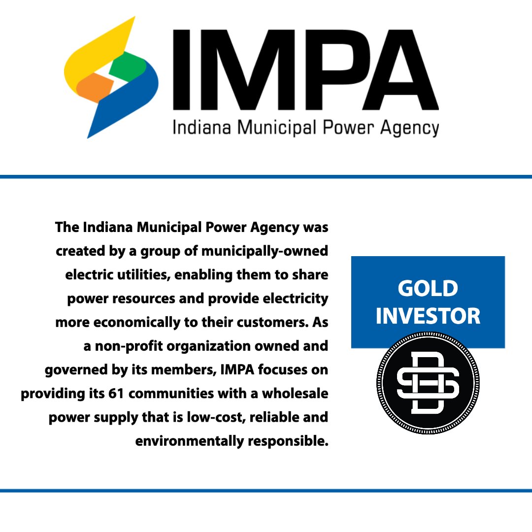 Dubois Strong is proud to announce Indiana Municipal Power (IMPA) as our newest GOLD Investor. Learn more about Indiana Municipal Power in the link below 👇
impa.com
. . . .
#duboisstrong #duboiscountyindiana #partnership #indianamunicipalpower #impa