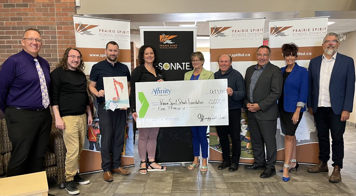 <a href="/PSSFdn/">Prairie Spirit Fdn</a> extends a ‘note’ of thanks &amp; is proud to announce funding from <a href="/Affinity_CU/">Affinity CU</a> to support <a href="/prairiespiritsd/">Prairie Spirit SD</a> <a href="/ResonateMusiCon/">Resonate</a> -- this is MUSIC to our ears! Thank you Affinity Credit Union!