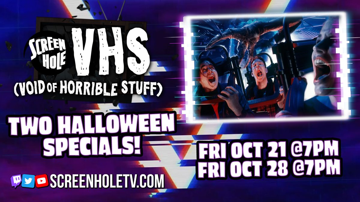 RideRehab's tweet photo. We are doing 2 HALLOWEEN SPECIALS! If you liked Ride Rehab Watches, this is the same thing! And this one has a lot of Disney and Universal specials in it! https://t.co/yh71cNUe6Z @screenholetv https://t.co/0TcWbkwWki