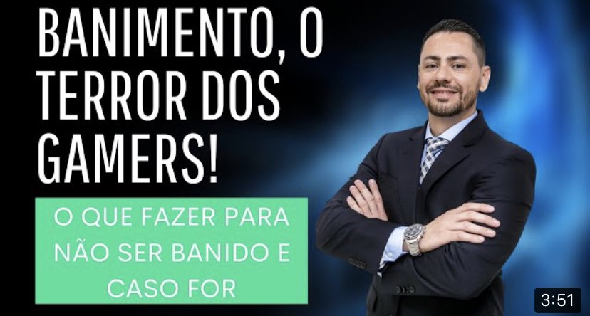 hoffmann_adv's tweet photo. Neste vídeo explico como se prevenir de possíveis BANs nos games. Se é Pro Player ou player casual, você precisa ver este vídeo.👇🏻 https://t.co/xS74j4hyLV  #gamers #eSports https://t.co/EEO6kELeqJ
