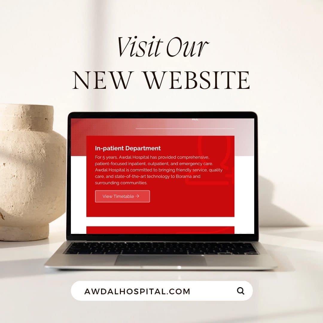 Hadaf_Tech's tweet photo. Service: Website Development 
Client: Awdal Hospital 
Location: Borama, Somaliland https://t.co/9qEcTOx221