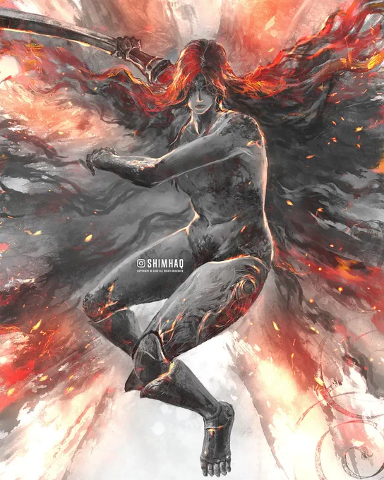 "Sweet TarnishedYour greed knows no end.After all you've taken, you still want more?Then you will have to kill me.I am Malenia, Sword of Miquella.And I have never known defeat".#soulstober 