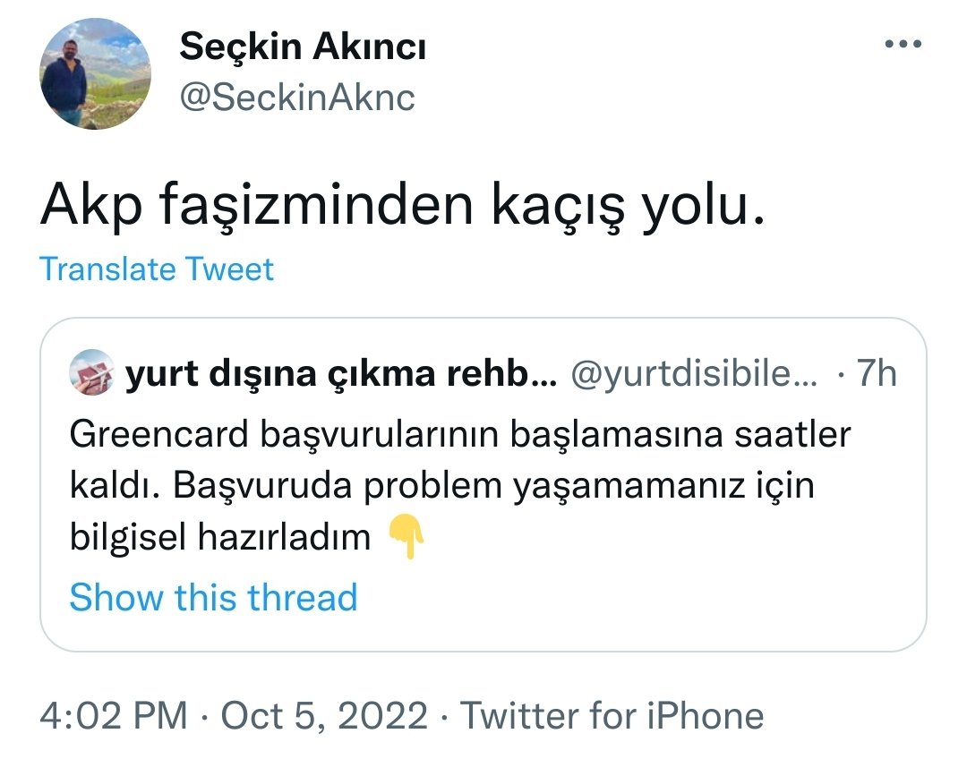 AKP'den kaçıp ABD'nin kucağına oturmak. ABD kadar sicili bozuk bir ülke daha var mı dünyada?
#GreenCard