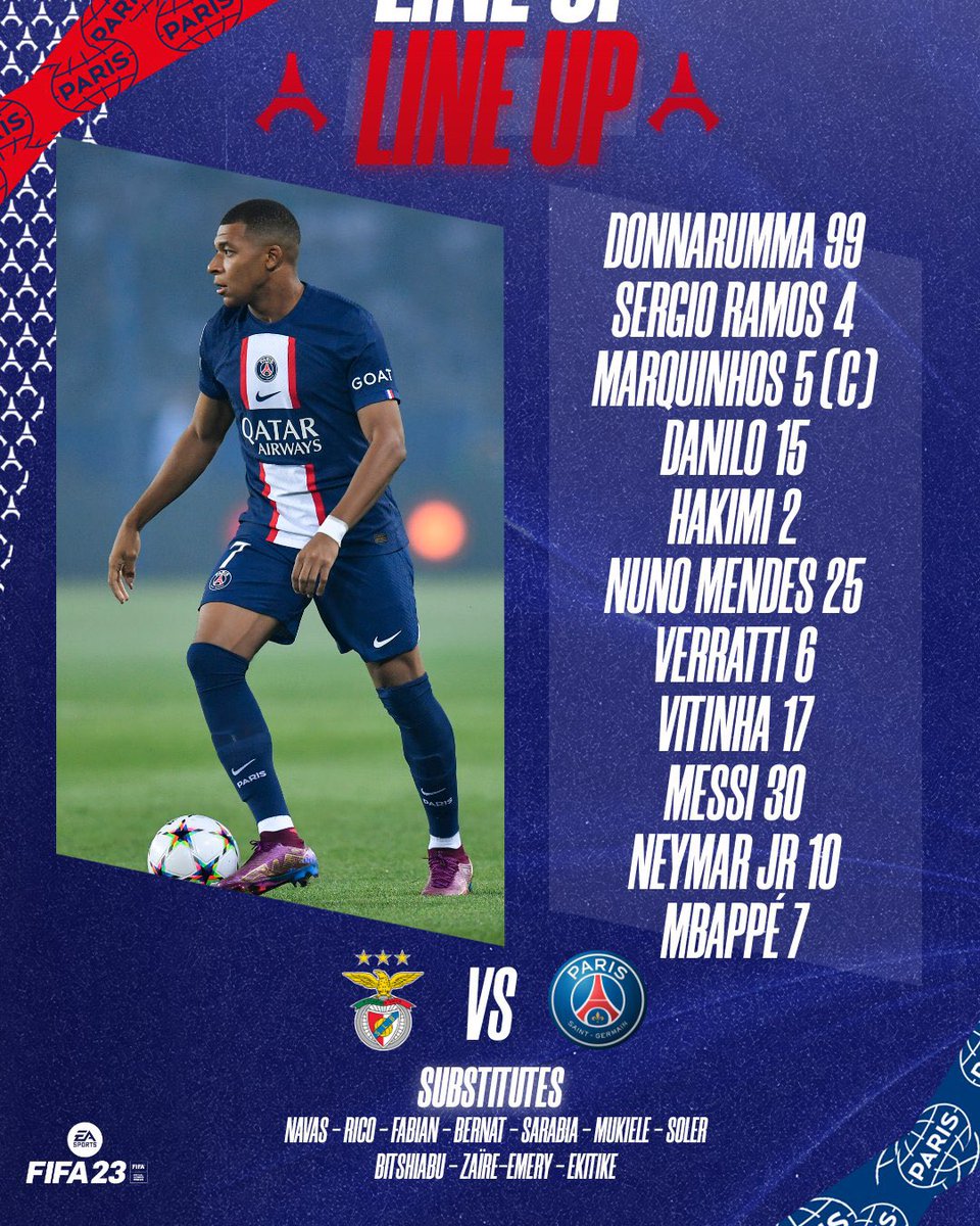 Parisnewss's tweet photo. 📋La composition du PSG! #AllezParis 🔴🔵! #SBLPSG https://t.co/IC8vDpuOTq