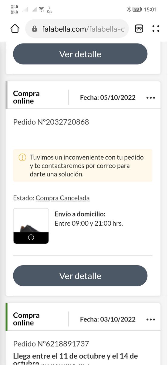 RlarranagaR's tweet photo. Gracias Falabella por cancelar todas mis compras de Cyber.. @FalabellaAyuda @SERNAC #CyberMonday2022 #falabella https://t.co/RjqSi3uaao