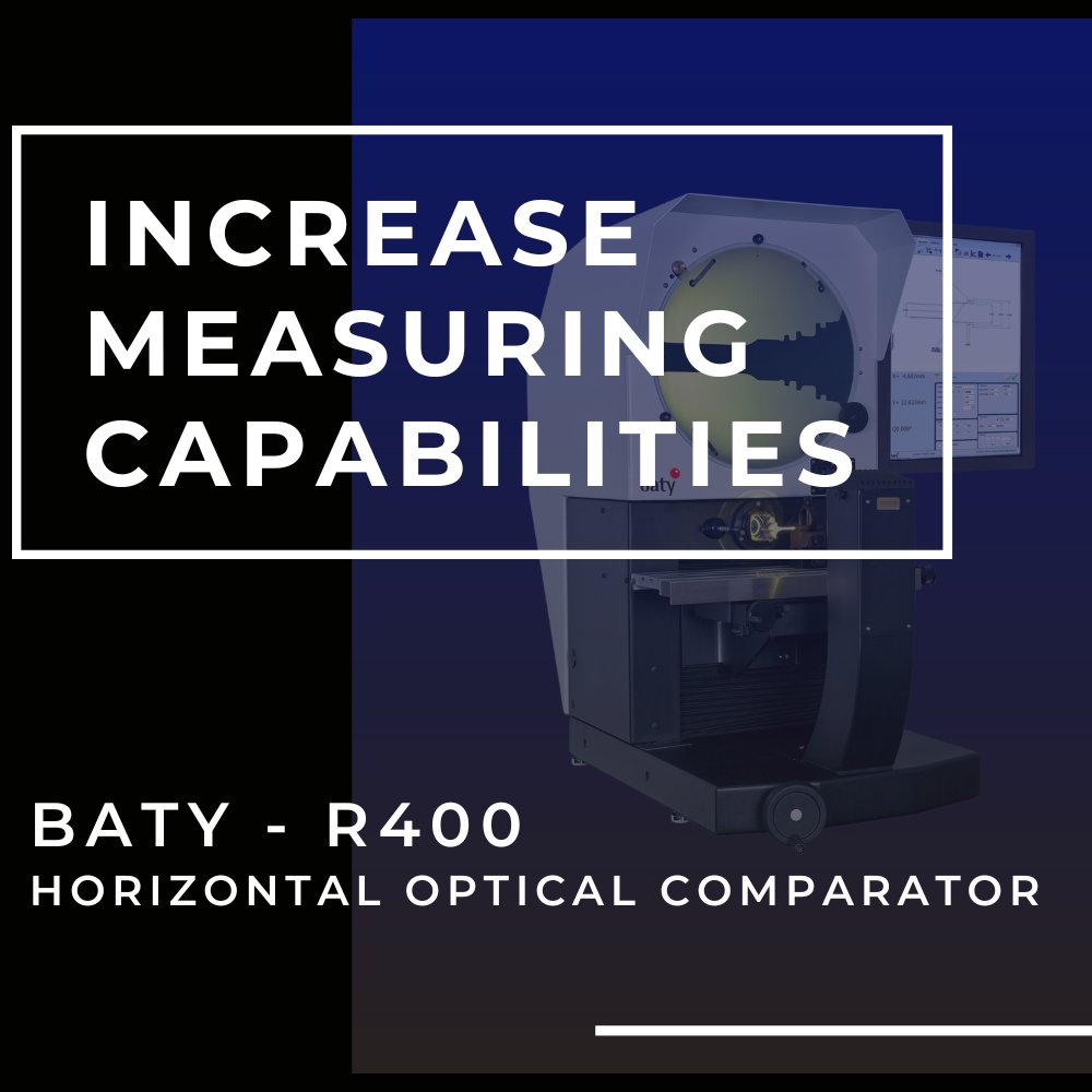 EclipsetoolsNA's tweet image. The Baty R400 Profile Projector is an optical comparator with a 400mm screen to combine high accuracy, non-contact measurements with a large measuring range. Make taking small measurements easy with a professional optical comparator for your workshop!
#batyprofileprojector
