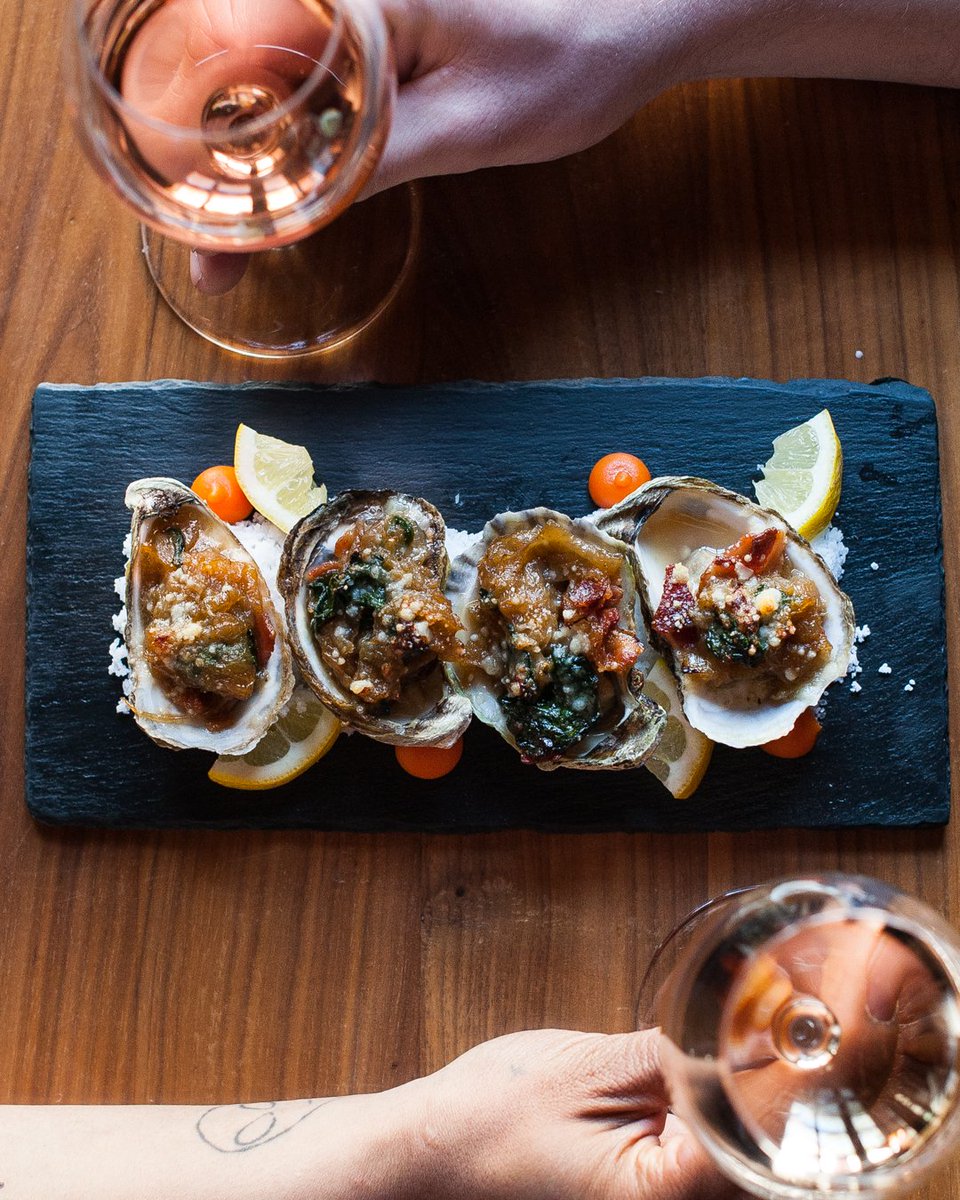Freshly shucked and freshly baked Maritime Oysters are the perfect start to your meal.  Join us for dinner and try them tonight.