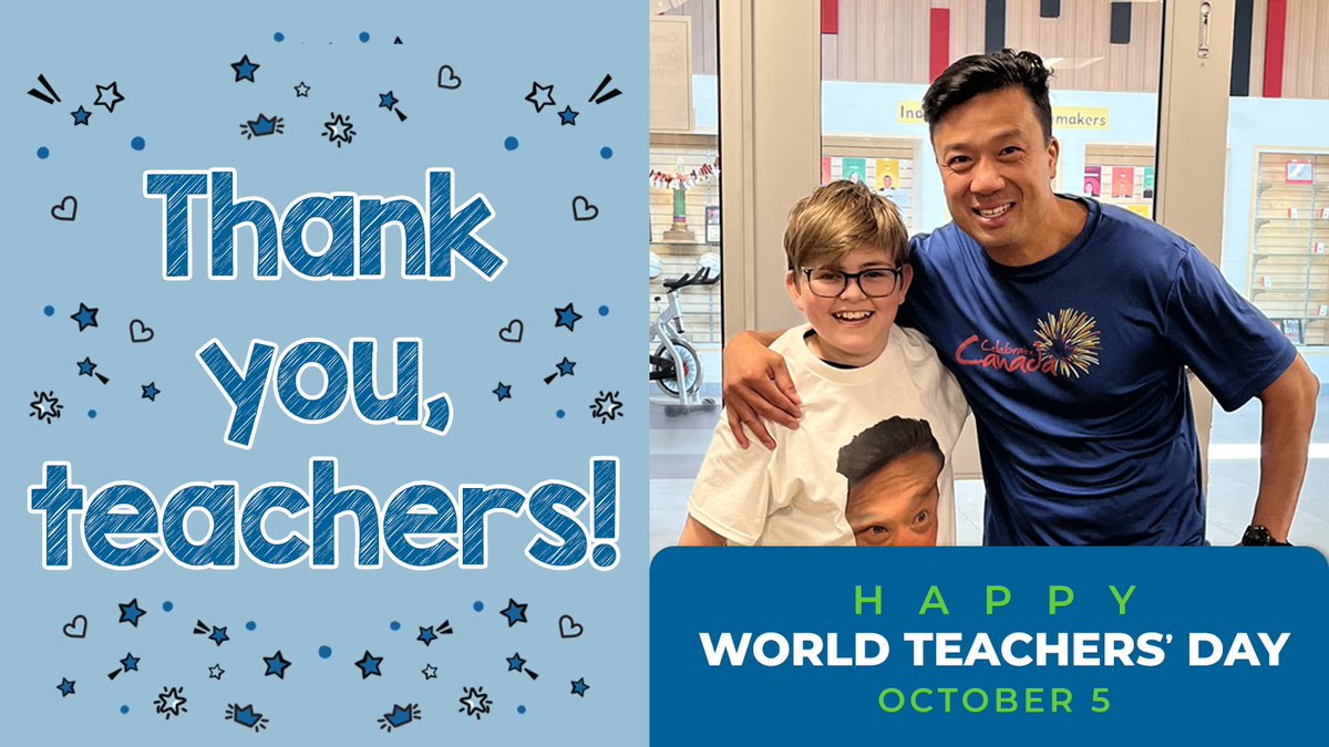 Our teachers are amazing—today and every day! They tirelessly make efforts to support and guide students to be their best. Remember to thank your teachers today! #psd70 #WorldTeachersDay