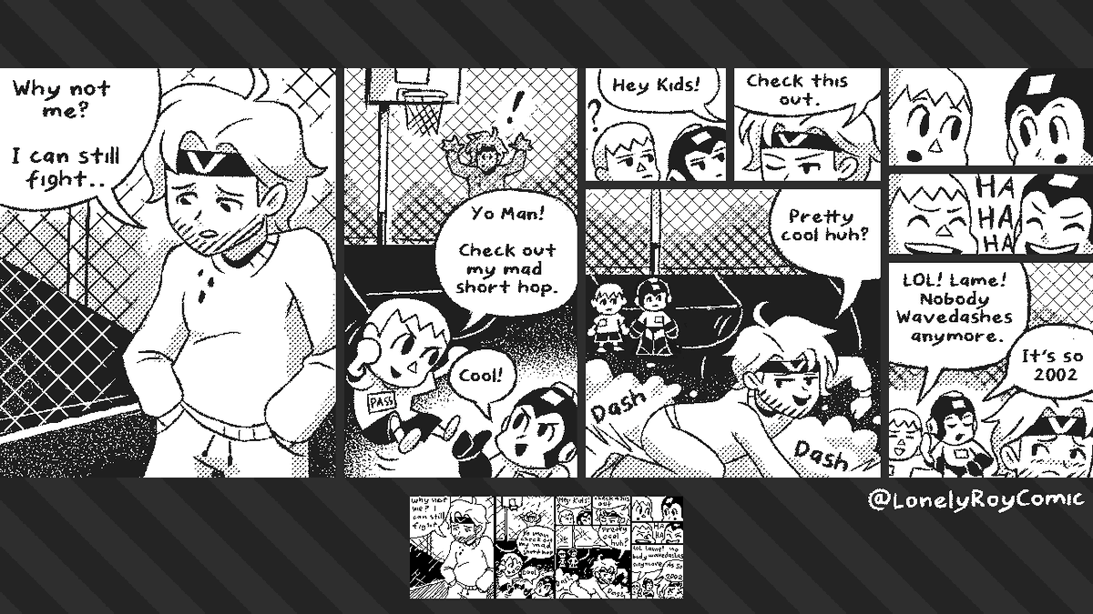 LonelyRoyComic's tweet photo. - Super Smash Bros comic -
Lonely Roy
Miiverse Remaster eps 4 - 6

#LonelyRoy #LonelyRoycomic @ArchdanMiiverse https://t.co/BRvqqX9HA7