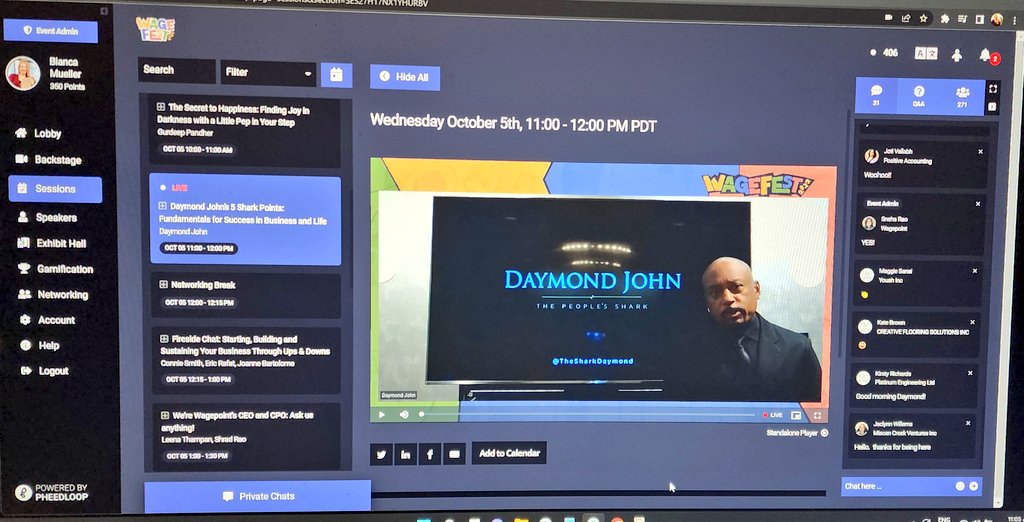 BooksbyBianca's tweet photo. It's time! Time for @TheSharkDaymond to take the stage at #wagefest! https://t.co/yZAfjfnbcf