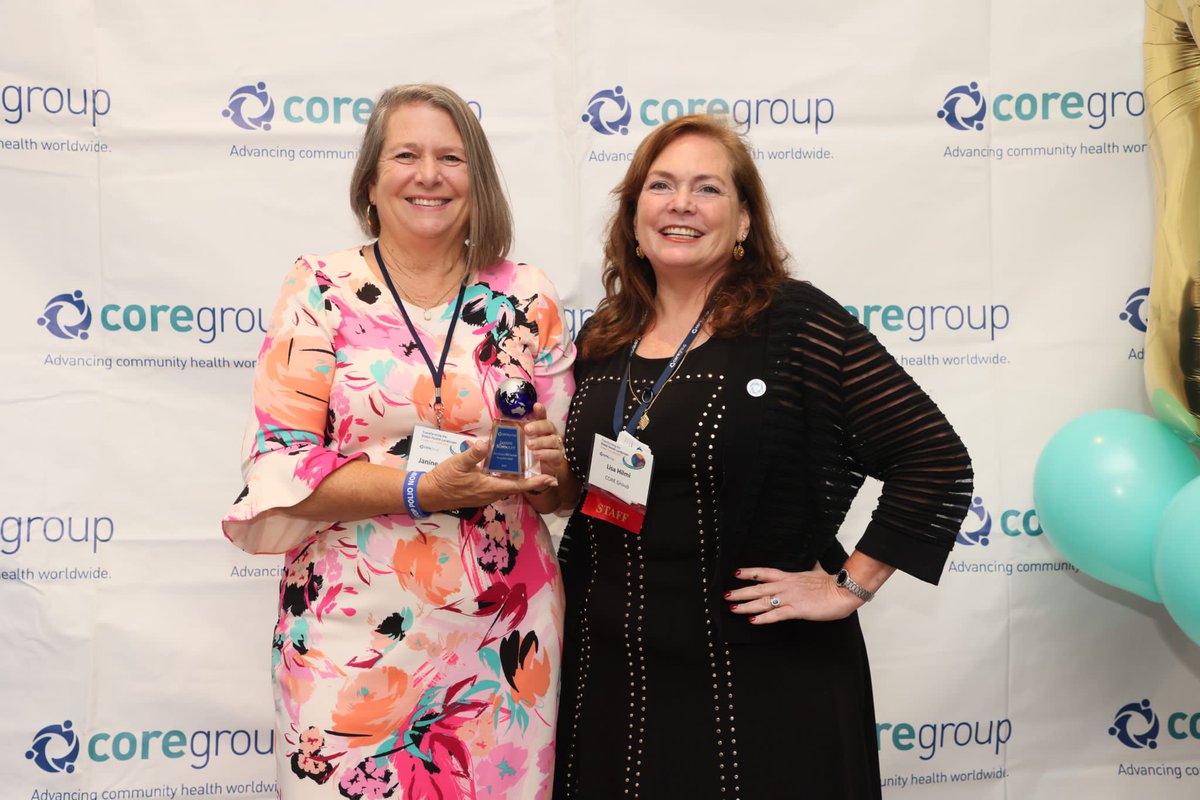 COREGroupDC's tweet photo. Congratulations to Janine Schooley, for being voted as the 2022 Dory Storms Child Survival Award Winner by @COREGroupDC members.

Well deserved !👏👏👏👏👏👏

#GHPC22 https://t.co/FMP3cjlB8y