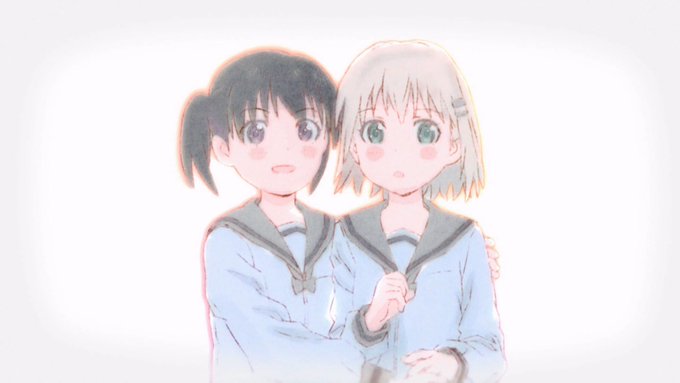 EDは水彩画で動くのがいい これで本編みたいけ大変だから絵になるカットだけやって環境アニメで割り切るのはどうなんだろうと思った 当然ここなちゃんのカッパ姿はありで 