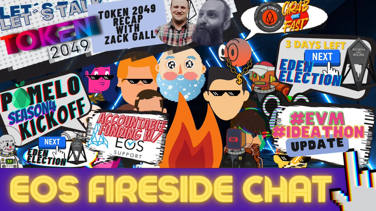 Vaulta_'s tweet photo. Join today's EOS Community Fireside Chat! 🔥💬
On the agenda:
✅Token 2049 Recap 🔥
✅Pomelo Season 4 🍈
✅EOS Support 🤝 EOS Respect 🚀
✅#EVM #Ideathon 💻
✅Community Open Mic 🎙
Join us:
🕰 Live @ 1900 UTC / 3PM ET
➡️Join us on Discord! $EOS #EOS
➡️https://t.co/o5LWrD9fOb https://t.co/4yeBmRbpvh