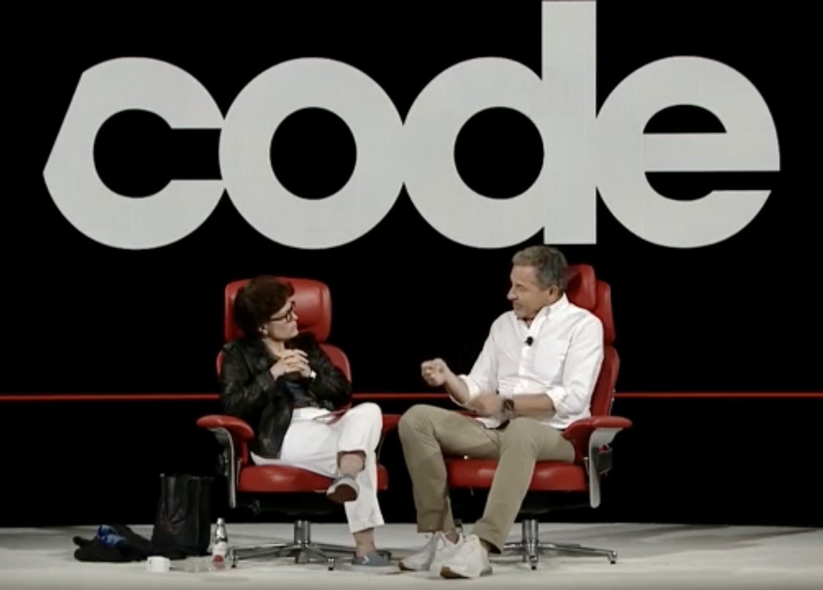 Hats off to Kara Swisher for hosting this excellent interview with Bob Iger that chronicles digital streaming and the strategy around Disney+, trombone oil market sizing and key management attributes.
➡️ Watch: youtu.be/L22u--9C6zE

#disneyplus #disney #leader
