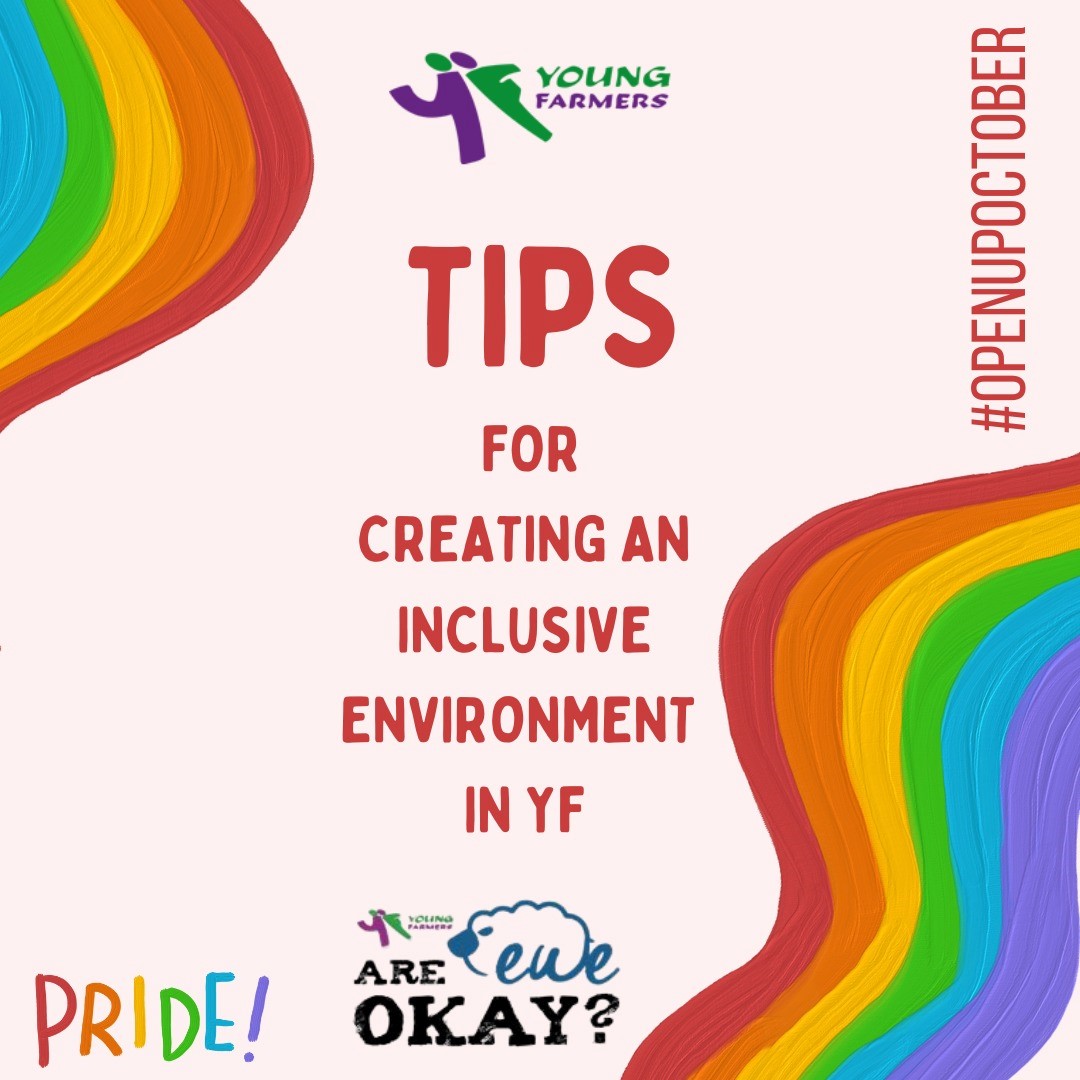 #wellbeingwednesday This month is 'Open Up October' on our #AreEweOkay page on Instagram. ❤️🧡💛💚💙💜 To find out more, be sure to keep up with the #AreEweOkay page throughout this month🙌 instagram.com/areeweokay/ #areeweaware #youngfarmersis #lgbtq #inclusive #openup