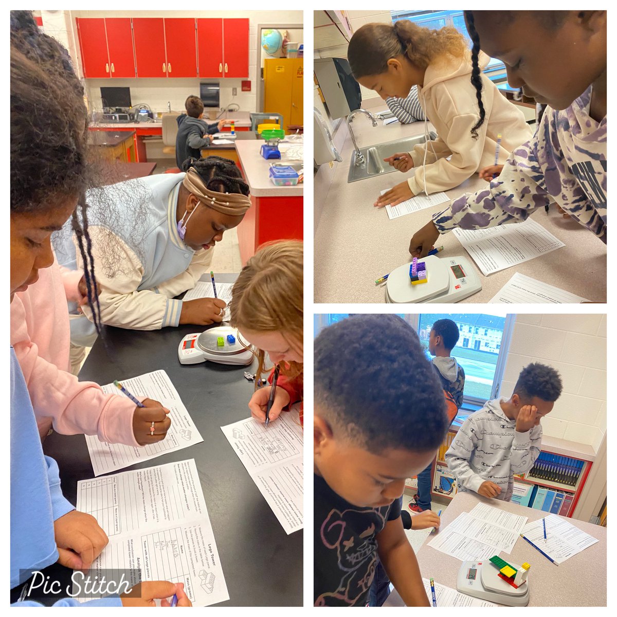 Fifth grade scientists at JP Ryon Elementary School are investigating conservation of mass using Legos. Thank  you, Mr. Belle for guest teaching. <a href="/CCPS/">Charles County Public Schools</a> <a href="/JPRyonES/">J. P. Ryon Elem</a> @JER_SciCenter