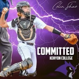 I am really excited and blessed to announce my commitment to play @KenyonBaseball. I am grateful to God, my family, teammates, and coaches for their love and support. Thank you Coach Burdette for this awesome opportunity. @NOVAPremierBB @catchers_u @rd_baseball @PrideHardball