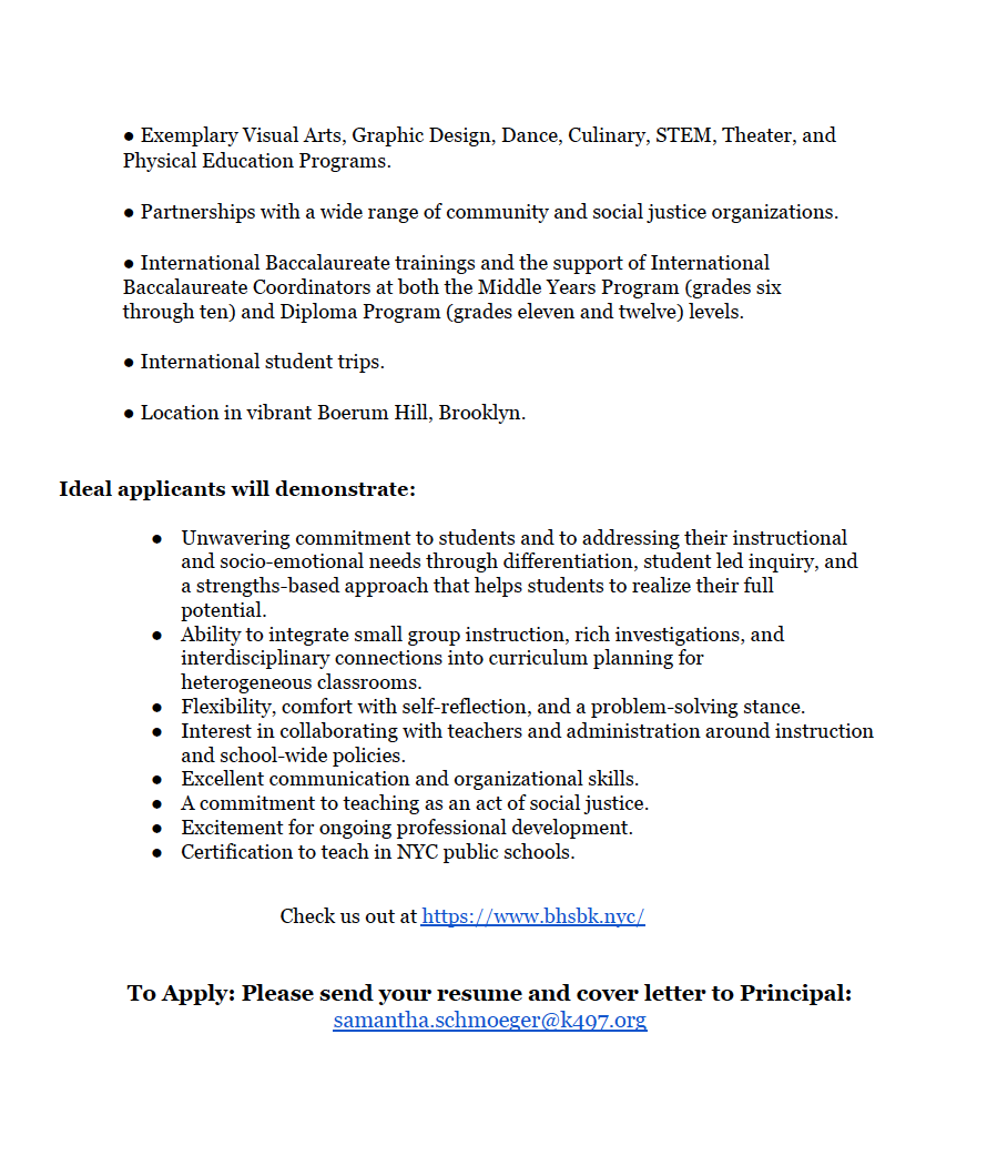 ny_2022's tweet image. #Arabicteaching #job #position @Brooklyn @TheBoerumHillSchool #IB #School #apply @QFIntl