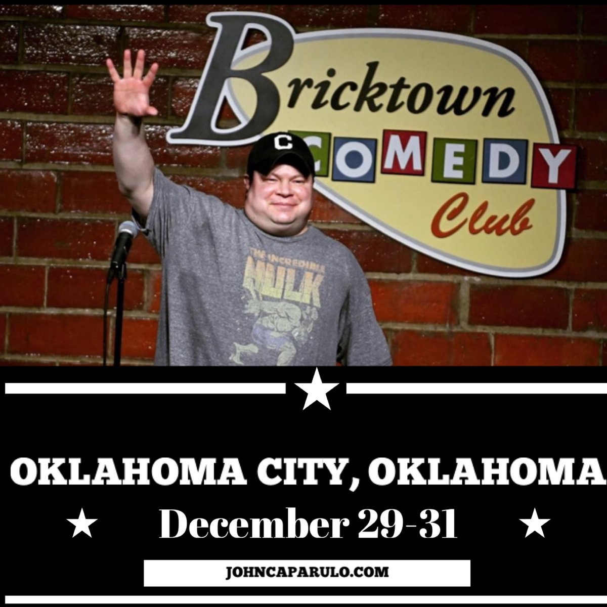 JohnCaparulo's tweet photo. OKLAHOMA CITY! Bring in 2023 with Cap! 
Hurry &amp; get your tickets at https://t.co/2zG7aiDqc8 https://t.co/u5SAPWU1e2