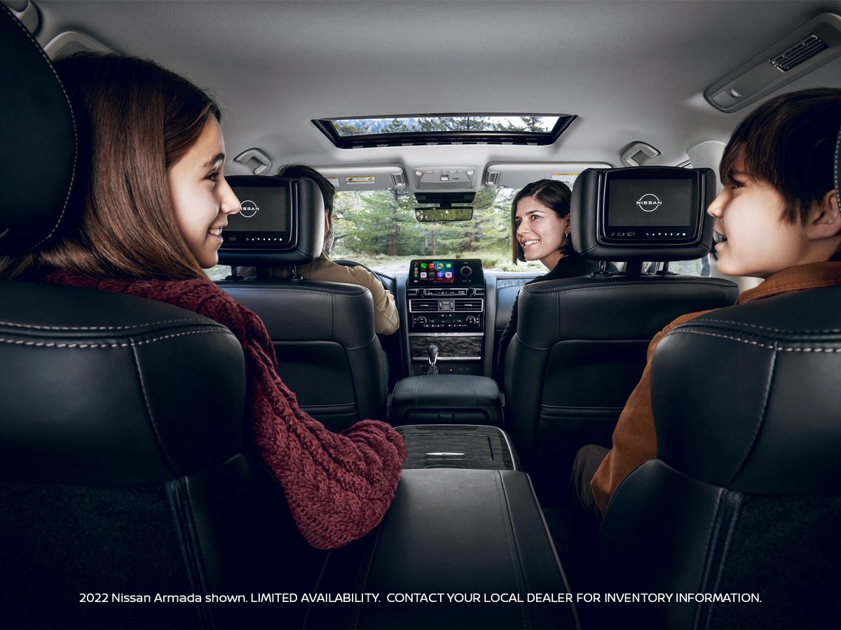 The spacious #NissanArmada will keep siblings smiling...at least for the car ride.
