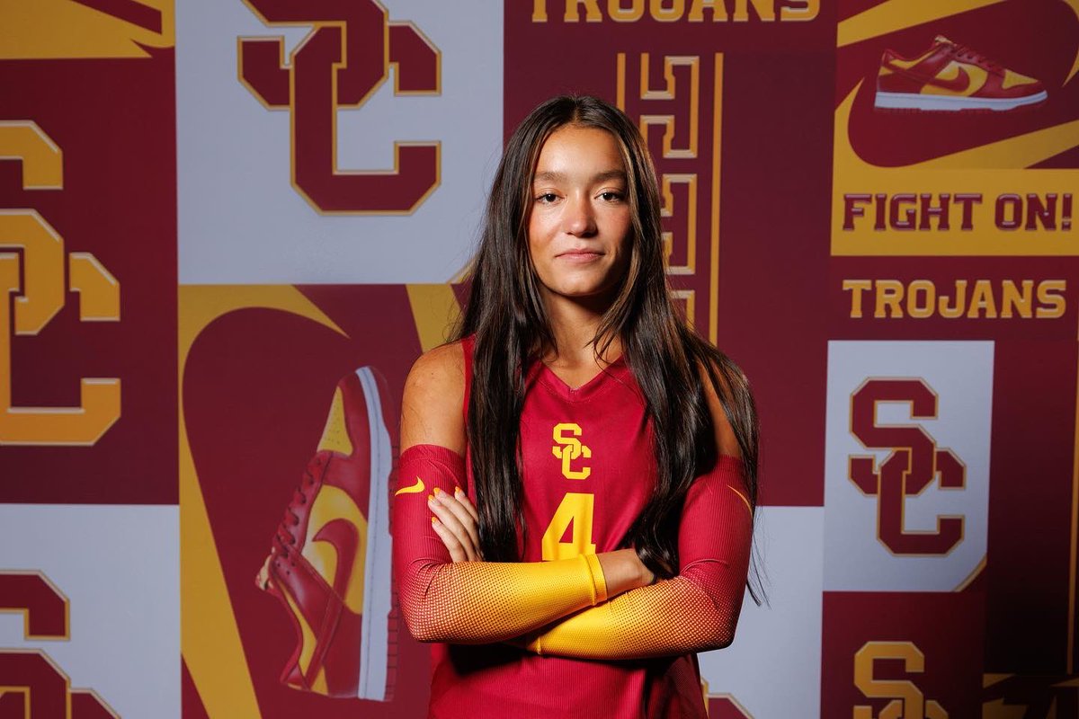 PaisleyDouglas1's tweet photo. I am so excited to announce that I have verbally committed to The University of Southern California to continue my academic and volleyball career. Thanks everyone for helping my dreams come true. Can’t wait to be part of the Trojan family! @uscwomensvolley #fighton✌️❤️💛 https://t.co/lcmzpul202