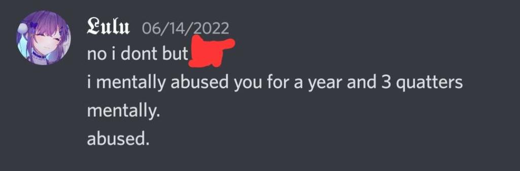 BoOgy_Womp's tweet photo. ❗️Warning: Pedophilia❗️

Hi everyone some of you know of the vtuber @/LuluTheGothTG They are 20 y/o. They're known for using art without permission or credit to the artist and have admitted to have dated a 12 y/o and mentally abusing someone for almost 2 years. (SS from others) https://t.co/VueFDSGp4z