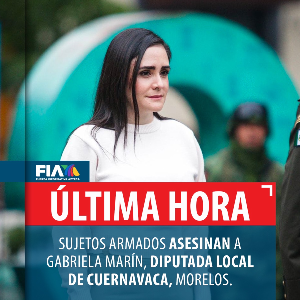 🚨#ÚLTIMAHORA🚨 | Sujetos armados asesinan a Gabriela Marín, diputada local de #Cuernavaca, #Morelos.

<a href="/cuauhtemocb10/">Cuauhtémoc Blanco</a>, gobernador de dicho estado, informó que ya se desplegó un operativo para dar con los responsables.