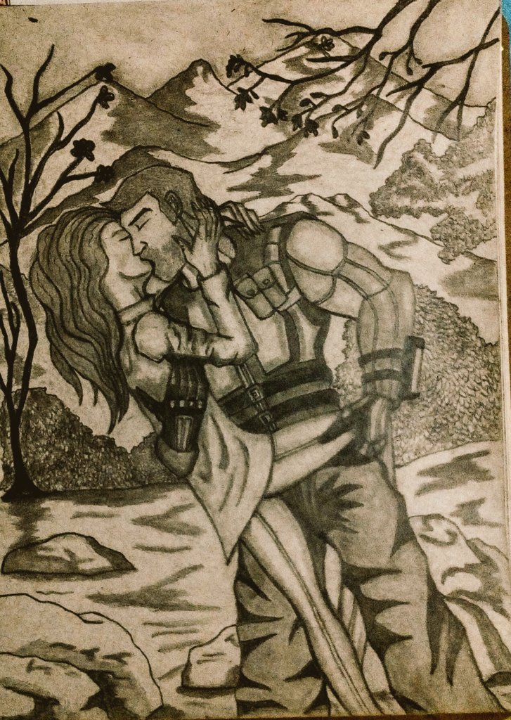 WolfPrime666's tweet photo. My AU where Katia Loernstern never died and eventually she and Sam Fisher got a more deeper relationship. What? One can dream, besides I miss her so much. 😭💔I got a story for this drawing. #SplinterCell #SamFisher #SplinterCellOperationBarracuda #fanart #videogames #drawingart https://t.co/zTY8Qwezvz