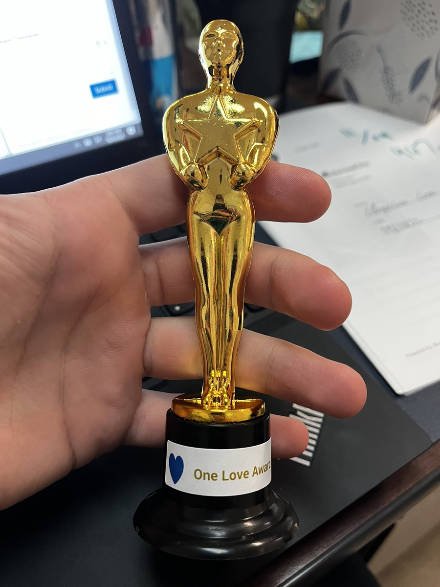 My son Devin became a high school teacher during Covid. His ESL students gave him an Oscar this week. Go teachers. You matter.
