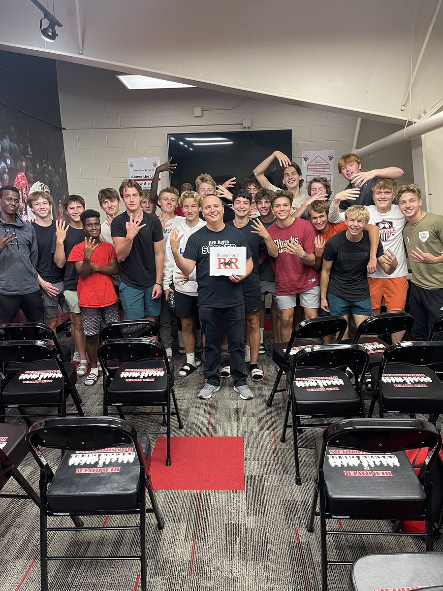 riders_soccer's tweet photo. It’s about that time… Phase Four. Thanks to former player and coach Andy  Lappegaard for coming to speak to the boys today! https://t.co/jFYbWHpeqO