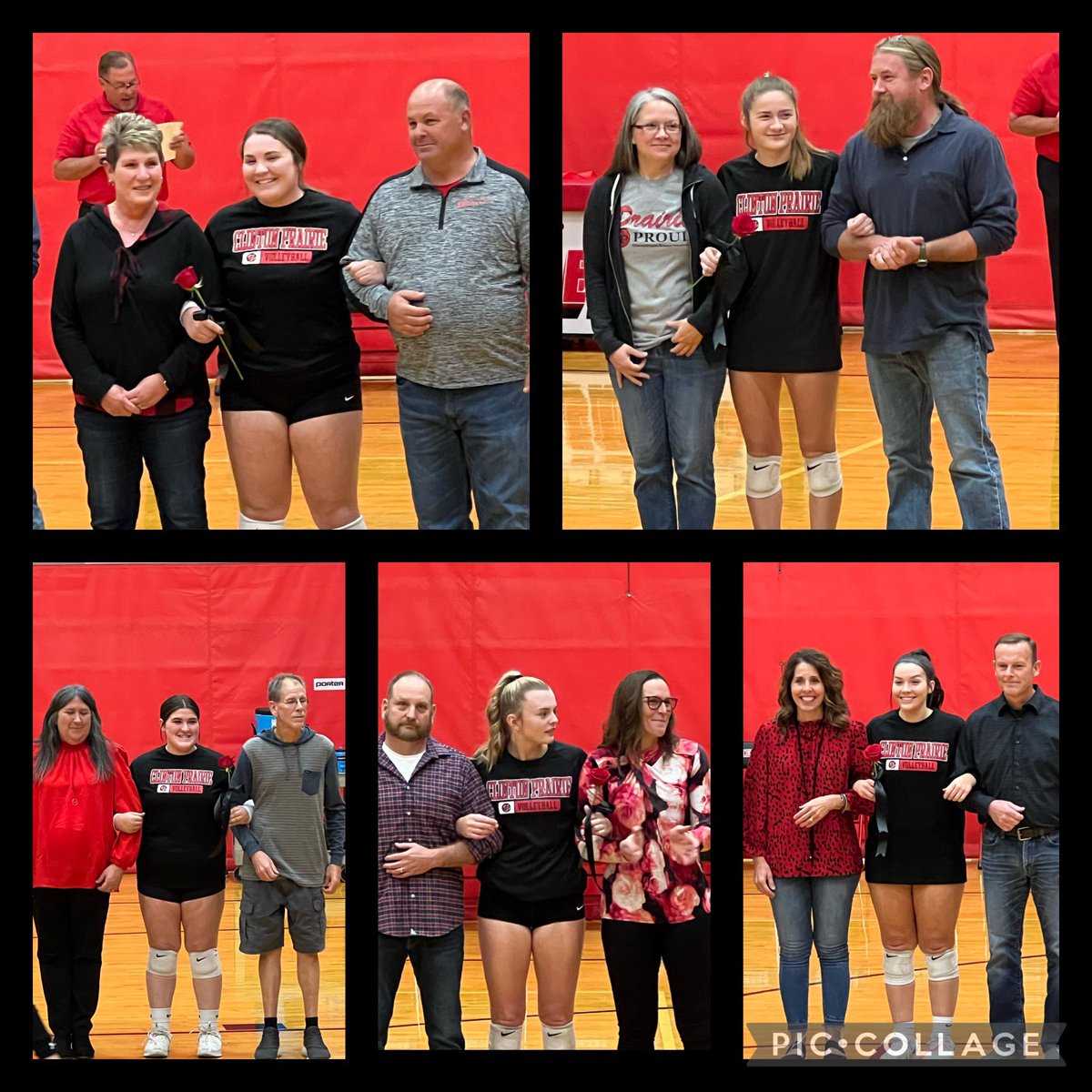 CPHSGophers's tweet photo. Seniors, you make us proud!  All players have earned Academic All State honors.  #TheCPWay #GopherGreat #SeniorNight @CPVBALL1 https://t.co/OS2fmfIfvR