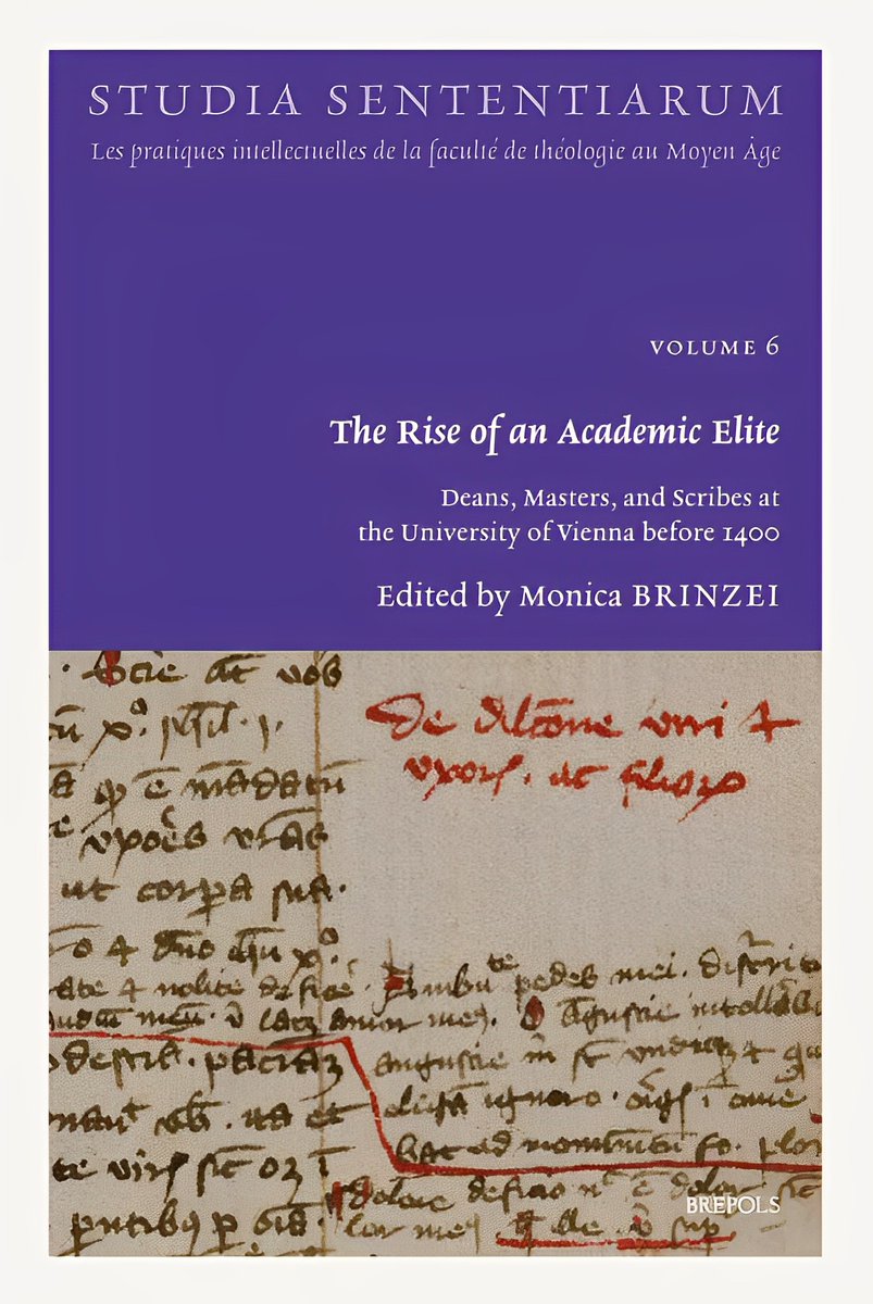 The Rise of an Academic Elite : Deans, Masters, and Scribes at the University of Vienna before 1400, ed. Monica Brînzei (@Brepols, October 2022)
facebook.com/MedievalUpdate…
brepols.net/products/IS-97…
#medievaltwitter #medievalstudies #medievaleducation #medievaluniversity #latemedieval