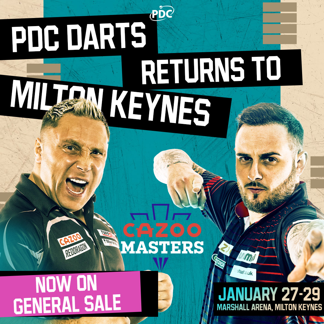 PDC Darts on Twitter "Tickets for the 2023 CazooUK Masters are